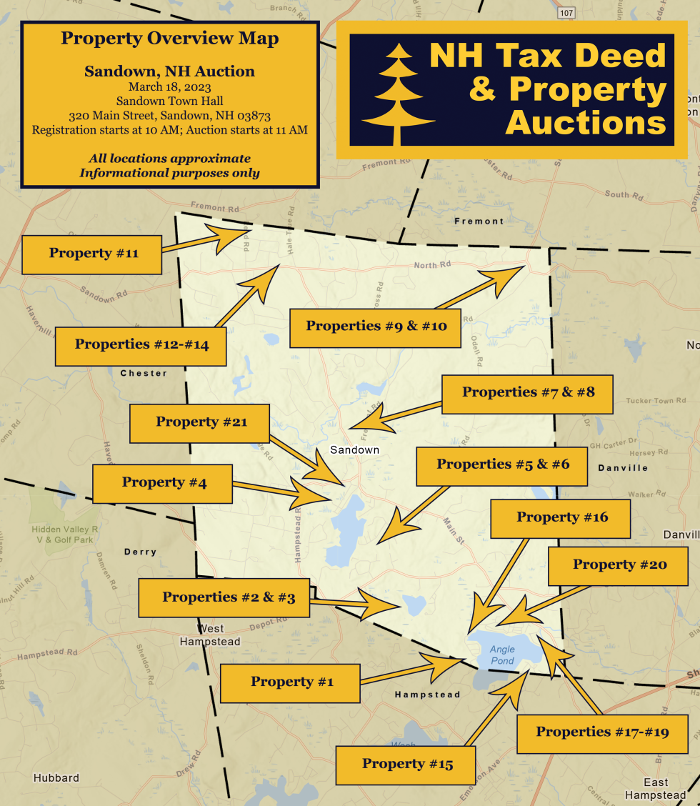 Sandown, NH Auction Mar. 18, 2023 NH Tax Deed & Property Auctions